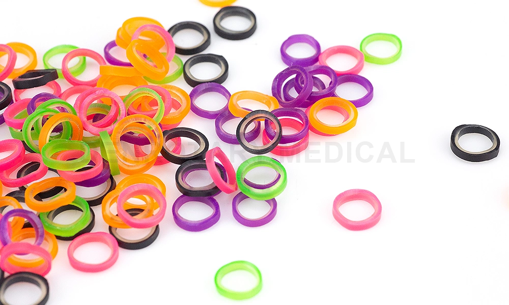 Dental Consumable S Ortodoncia Animal Zoo Park Elastic Odontologia Rubber Band Orthodontic Elastic Bands for Braces