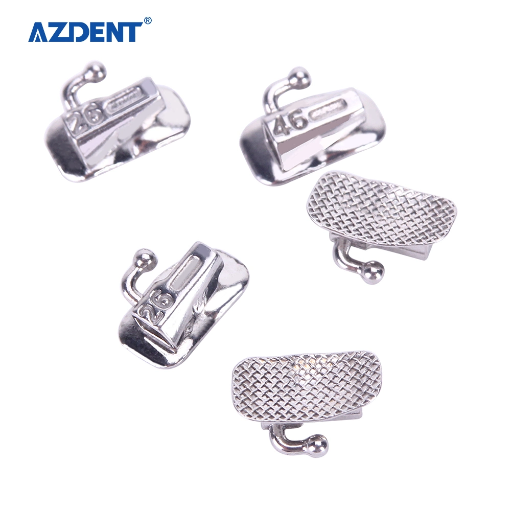 Azdent Dental1st Buccal Tube Non-Convertible Bonding Mola (split welding) Roth 0.022/0.018 80PCS/Box