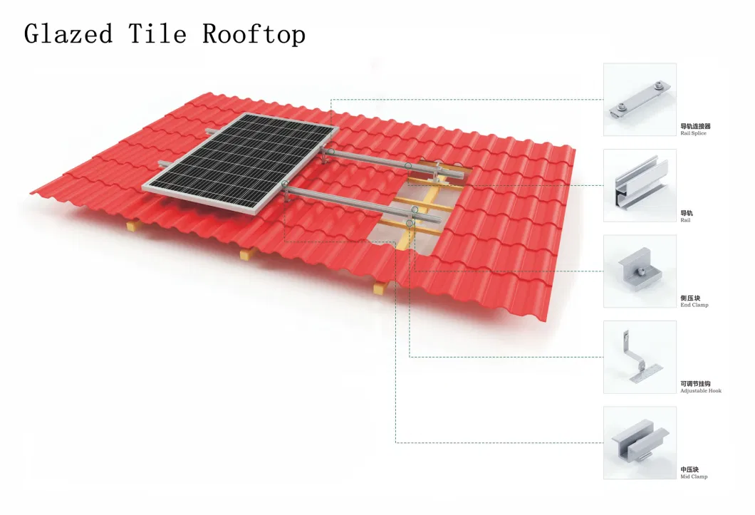 Solar Mounting Stainless Steel Roof Ceramic Tile Hook Bracket