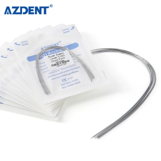 Azdent Dental Supplies Excellent Dental Orthodontic Arch Wire Super Elastic Niti Archwire Ovoid Form 012 Upper