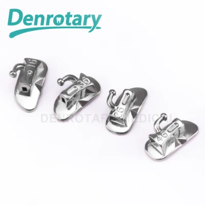 Denrotary Dental Kieferorthopädisches Verbrauchsmaterial Sandstrahlen Monoblock-Bukkalröhrchen mit hoher Haftfestigkeit für Zähne